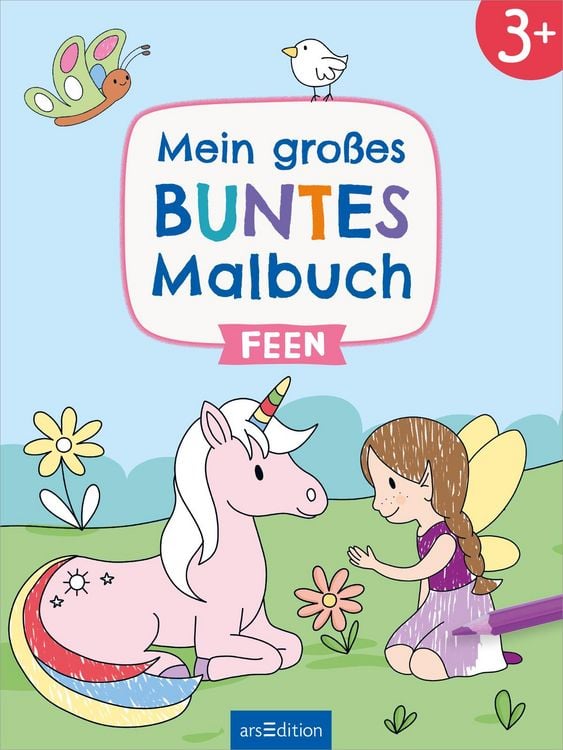 Produktbild: Mein gro&szlig;es buntes Malbuch &ndash; Feen