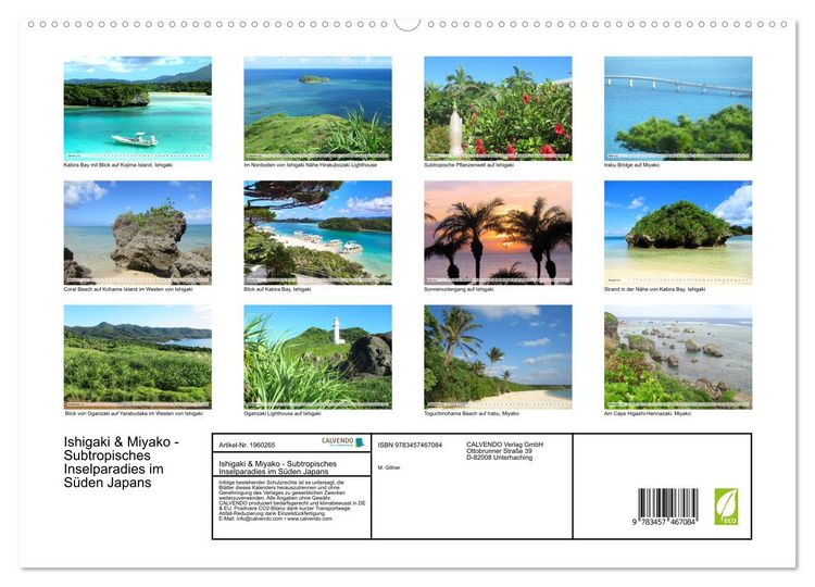 Produktbild: Ishigaki & Miyako - Subtropisches Inselparadies im S&uuml;den Japans (hochwertiger Premium Wandkalender 2026 DIN A2 quer), Kunstdruck in Hochglanz