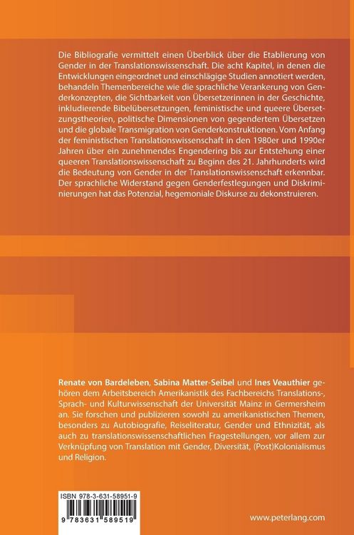 Produktbild: Frauen, Gender und Translation
