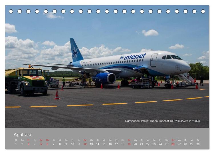 Produktbild: Flugzeuge im Auge der Kamera (Tischkalender 2026 DIN A5 quer), CALVENDO Monatskalender