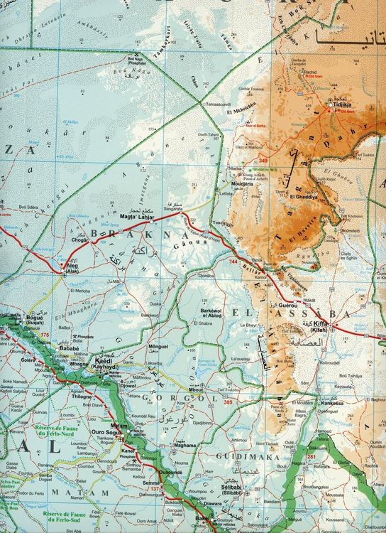 Produktbild: Mauritania Geographical Map 1 : 1 750 000