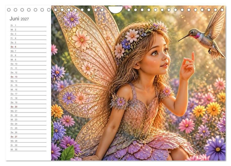 Produktbild: Magische Weggef&auml;hrten - Zw&ouml;lf Feen und ihre tierischen Begleiter (Wandkalender 2027 DIN A4 quer), CALVENDO Monatskalender