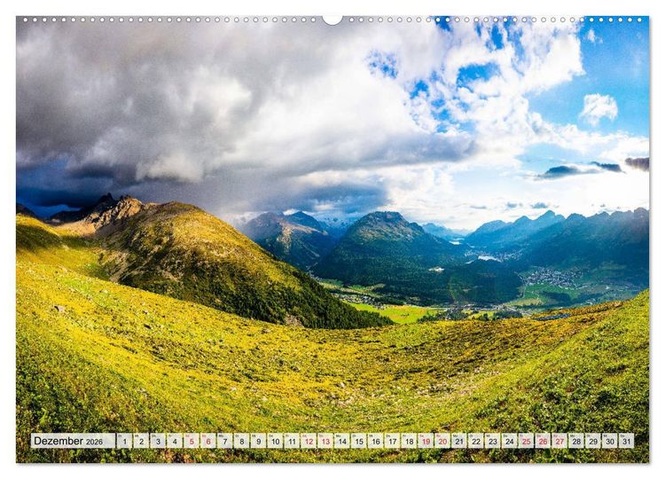 Produktbild: B&uuml;ndnerland (hochwertiger Premium Wandkalender 2026 DIN A2 quer), Kunstdruck in Hochglanz
