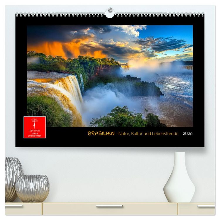 Produktbild: Brasilien - Natur, Kultur und Lebensfreude (hochwertiger Premium Wandkalender 2026 DIN A2 quer), Kunstdruck in Hochglanz