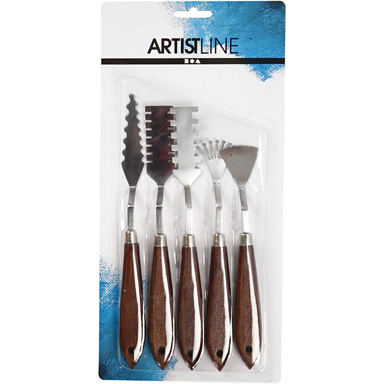 Produktbild: Creativ Company Palettmesser - Set, L 17-21 cm, B 2-3 cm, 5 Stk