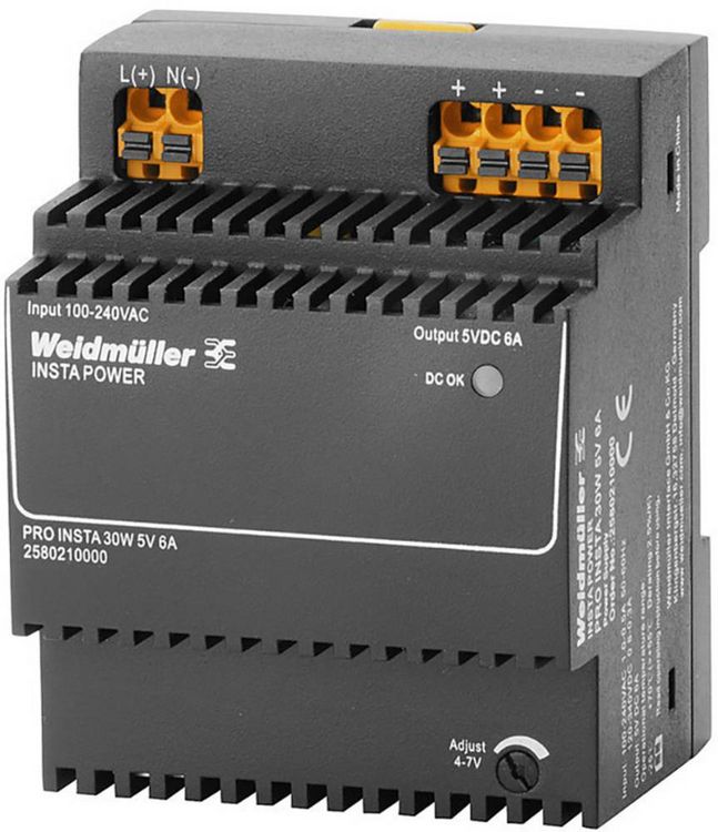 Produktbild: Weidm&uuml;ller 2580210000 Schaltnetzger&auml;t 5 V/DC 6A 30W Inhalt 1St.