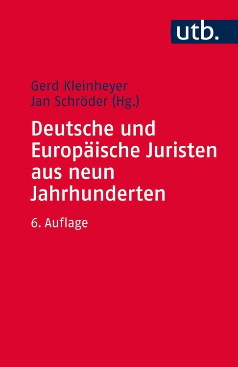 Produktbild: Deutsche und Europ&auml;ische Juristen aus neun Jahrhunderten