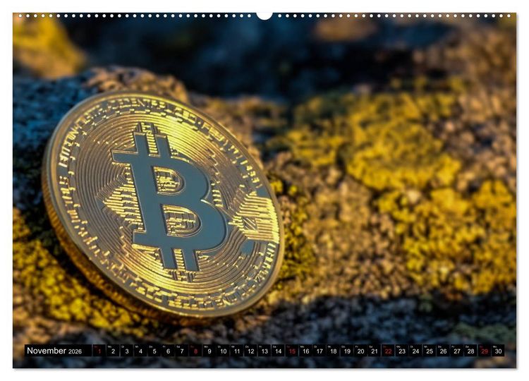 Produktbild: Bitcoins (Wandkalender 2026 DIN A2 quer), CALVENDO Monatskalender