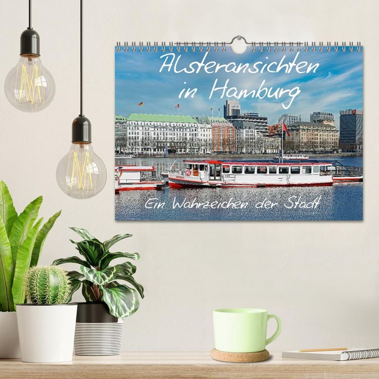 Produktbild: Alsteransichten in Hamburg (Wandkalender 2026 DIN A4 quer), CALVENDO Monatskalender