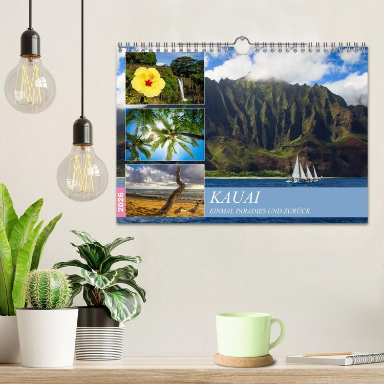 Produktbild: Kauai - Einmal Paradies und zur&uuml;ck (Wandkalender 2026 DIN A4 quer), CALVENDO Monatskalender