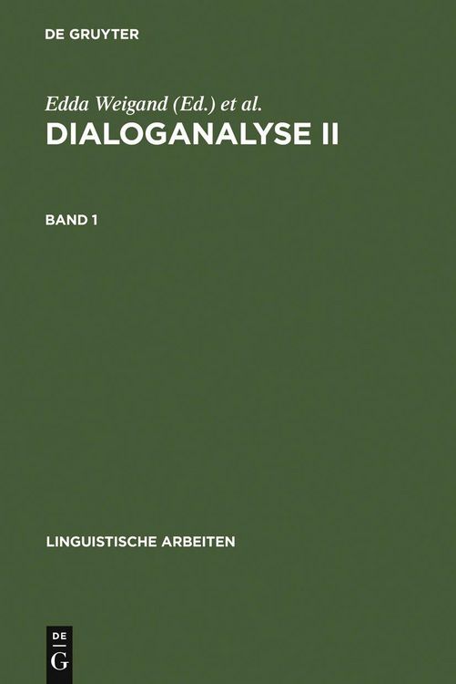 Produktbild: Dialoganalyse II