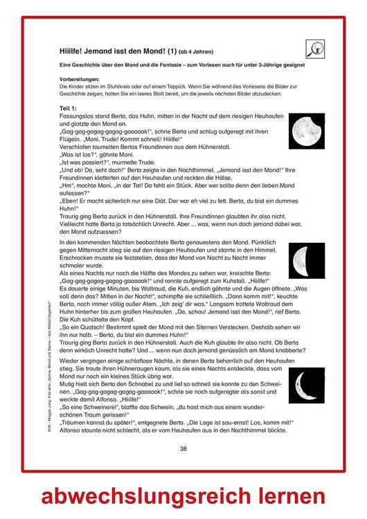 Produktbild: Kita aktiv: Projektmappe Sonne, Mond und Sterne