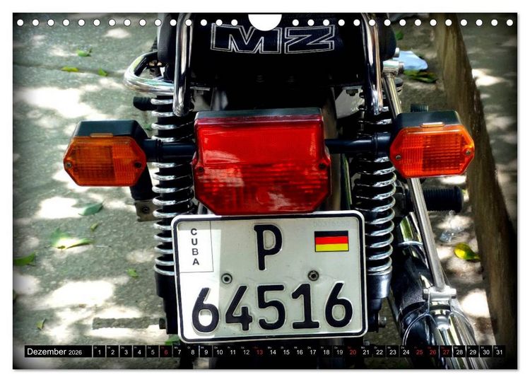Produktbild: Motorrad-Legenden - MZ (Wandkalender 2026 DIN A4 quer), CALVENDO Monatskalender