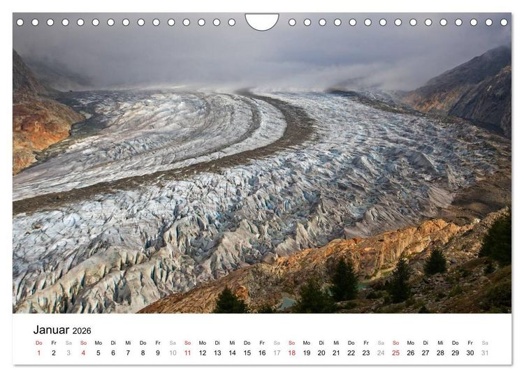 Produktbild: Mystische Schweizer Berglandschaften - Momente in der Natur (Wandkalender 2026 DIN A4 quer), CALVENDO Monatskalender