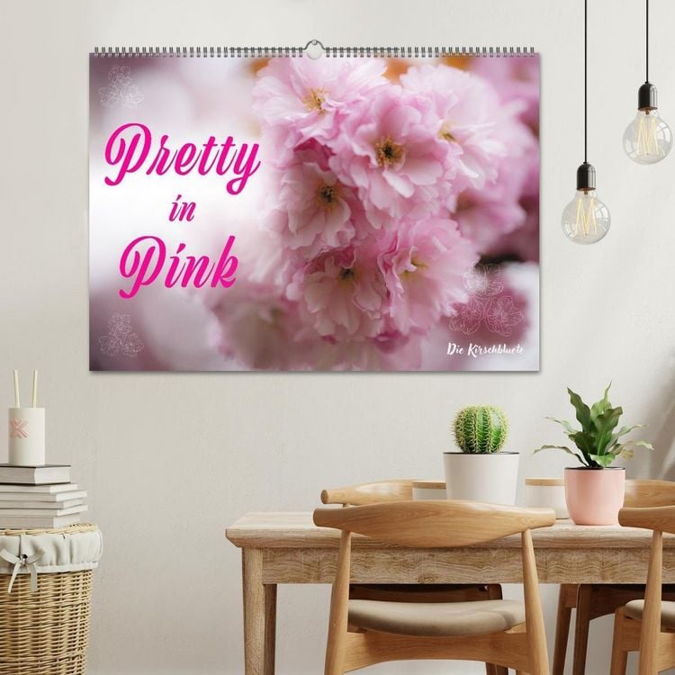 Produktbild: Pretty in Pink - Die Kirschbl&uuml;te (Wandkalender 2027 DIN A2 quer), CALVENDO Monatskalender