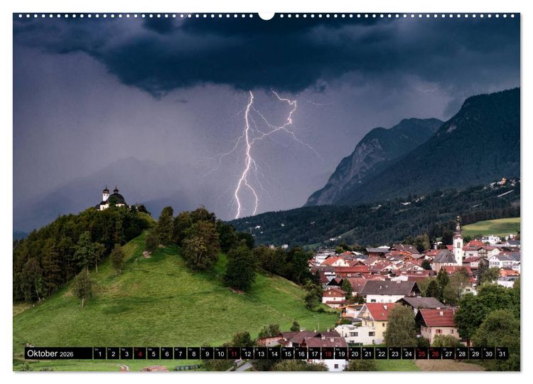 Produktbild: Blitz & Donner (hochwertiger Premium Wandkalender 2026 DIN A2 quer), Kunstdruck in Hochglanz