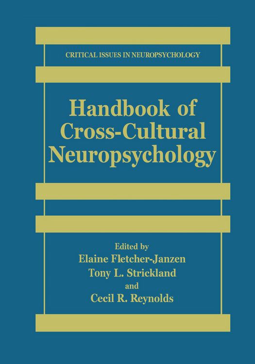 Produktbild: Handbook of Cross-Cultural Neuropsychology