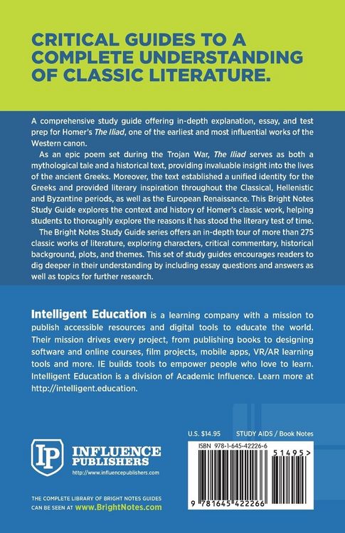 Produktbild: Study Guide to The Iliad by Homer