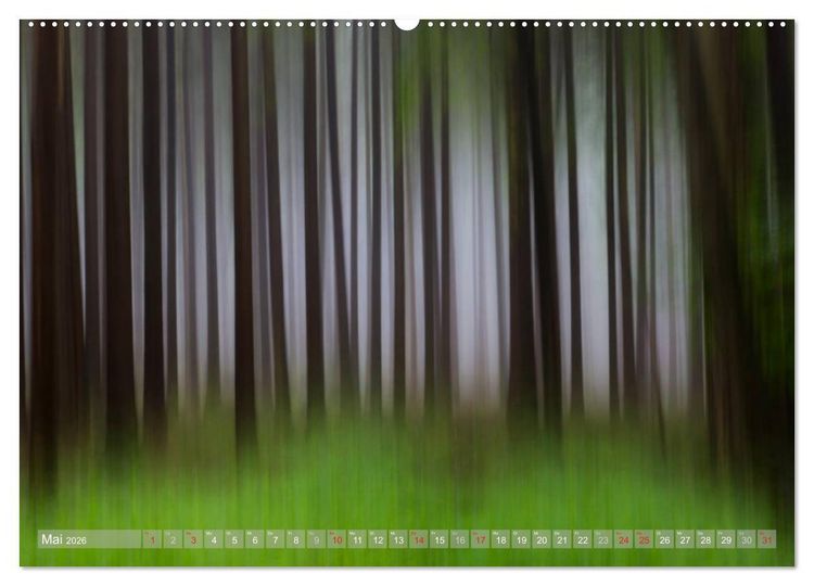Produktbild: Atelier Wald - gemalt mit Licht (hochwertiger Premium Wandkalender 2026 DIN A2 quer), Kunstdruck in Hochglanz