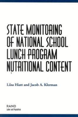 Produktbild: State Monitoring of National School Lunch Programs Nutrtional Content