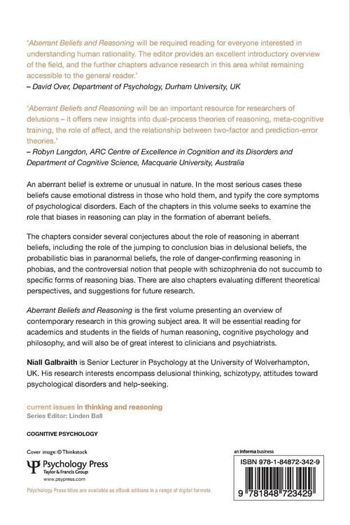 Produktbild: Aberrant Beliefs and Reasoning