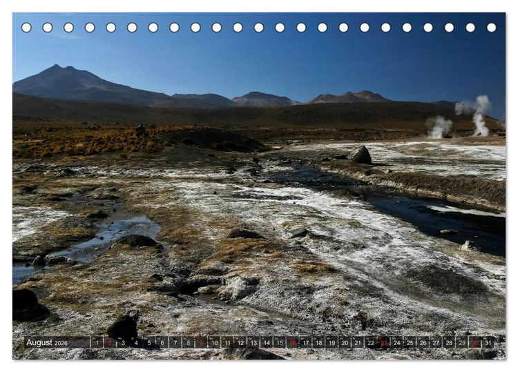 Produktbild: Atacama W&uuml;ste - Landschaften der Extreme (Tischkalender 2026 DIN A5 quer), CALVENDO Monatskalender
