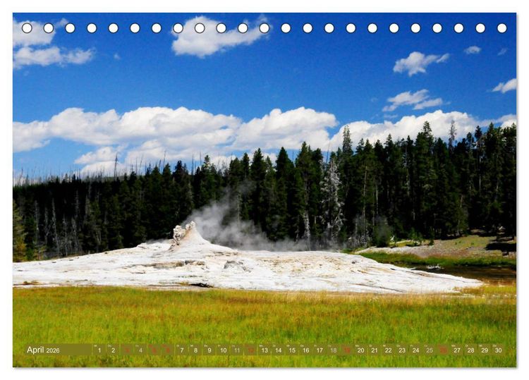 Produktbild: Der Yellowstone Nationalpark (Tischkalender 2026 DIN A5 quer), CALVENDO Monatskalender