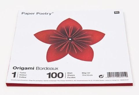 Produktbild: ORIGAMI BORDEAUX, 15 X 15 CM