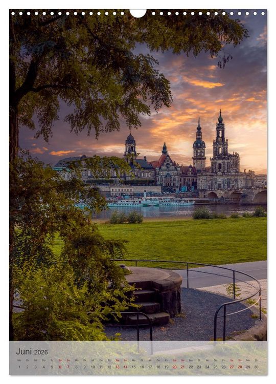 Produktbild: Elbstadt Dresden (Wandkalender 2026 DIN A3 hoch), CALVENDO Monatskalender