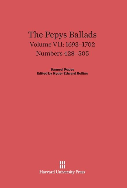 Produktbild: The Pepys Ballads, Volume VII, (1693-1702)