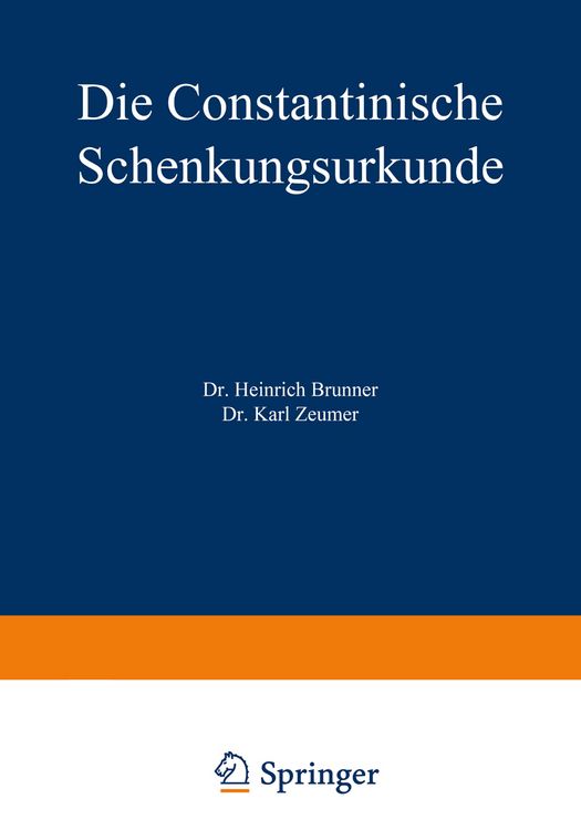 Produktbild: Die Constantinische Schenkungsurkunde