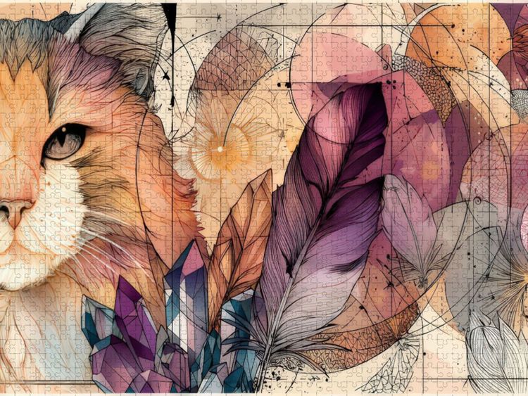 Produktbild: CALVENDO Puzzle Wilde Katze | 2000 Teile Lege-Gr&ouml;&szlig;e 90x67cm Foto-Puzzle f&uuml;r gl&uuml;ckliche Stunden