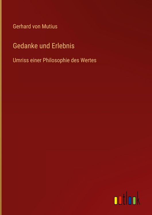 Produktbild: Gedanke und Erlebnis