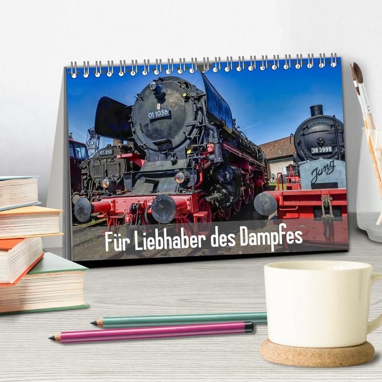 Produktbild: F&uuml;r Liebhaber des Dampfes (Tischkalender 2026 DIN A5 quer), CALVENDO Monatskalender