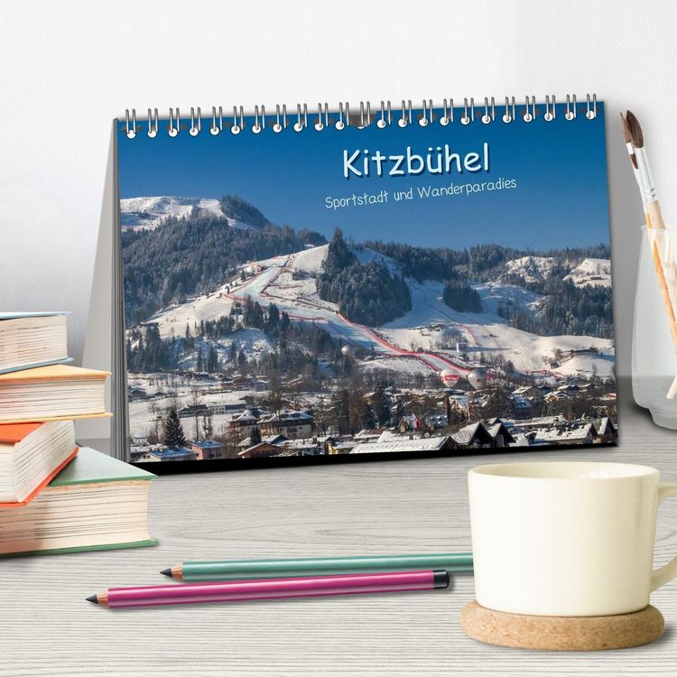 Produktbild: Kitzb&uuml;hel, Sportstadt und Wanderparadies (Tischkalender 2026 DIN A5 quer), CALVENDO Monatskalender