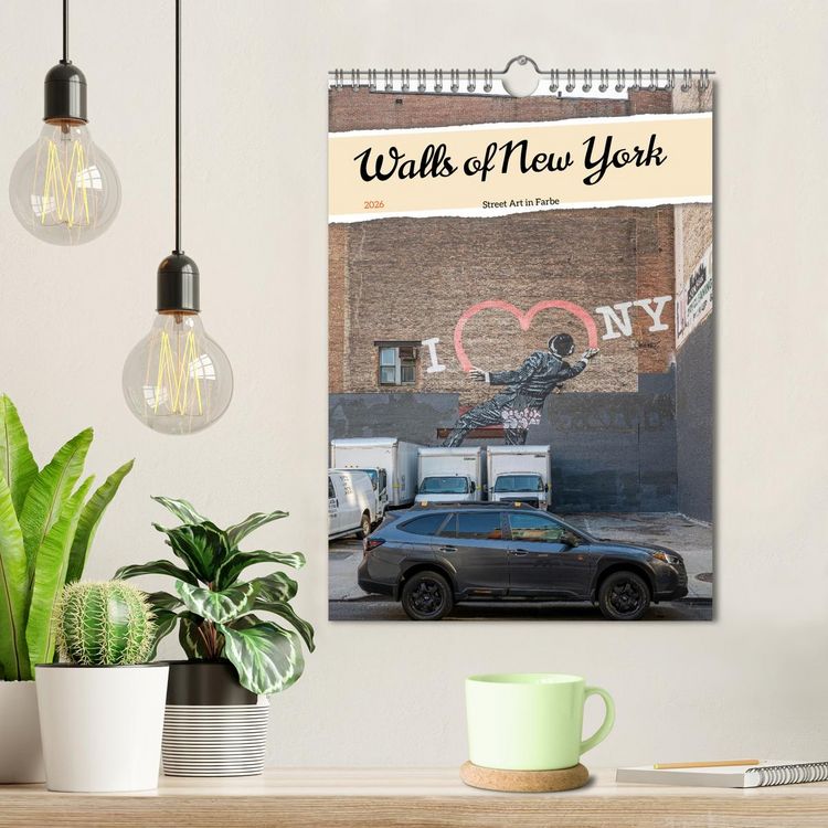 Produktbild: Walls of New York &ndash; Street Art in Farbe (Wandkalender 2026 DIN A4 hoch), CALVENDO Monatskalender