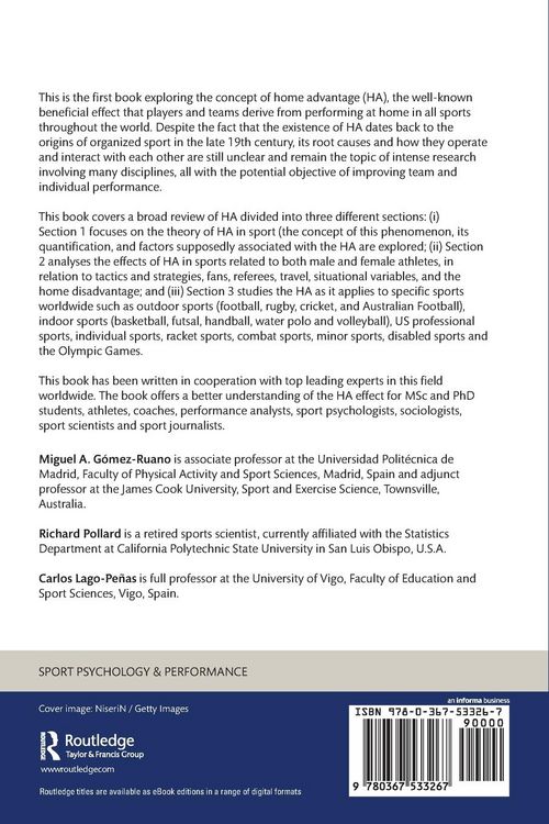 Produktbild: Home Advantage in Sport