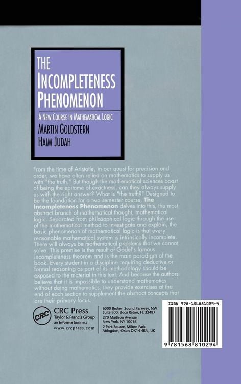 Produktbild: The Incompleteness Phenomenon