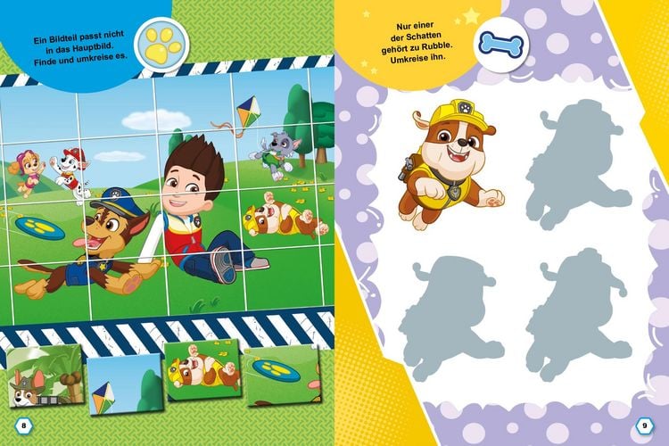 Produktbild: PAW Patrol Poster-R&auml;tselbuch mit Belohnungs-Stickern