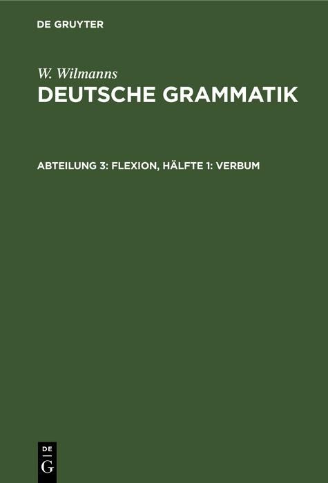 Produktbild: Flexion, H&auml;lfte 1: Verbum