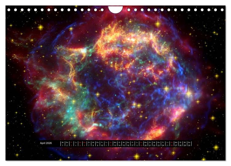 Produktbild: Planetarischer Nebel (Wandkalender 2026 DIN A4 quer), CALVENDO Monatskalender