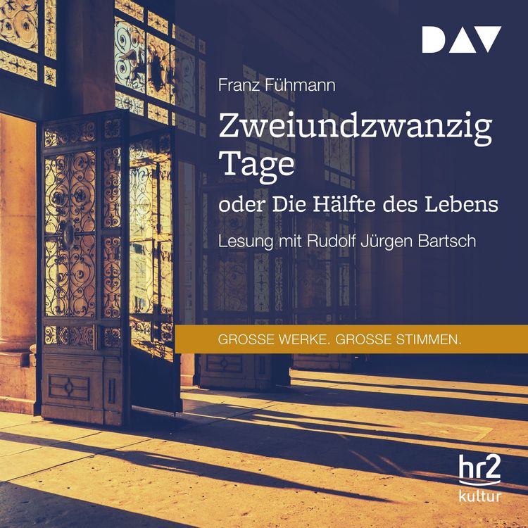 Produktbild: Zweiundzwanzig Tage oder Die H&auml;lfte des Lebens