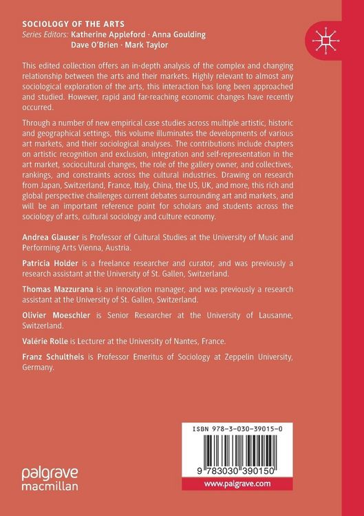Produktbild: The Sociology of Arts and Markets