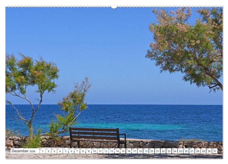 Produktbild: Mallorca - Azurblaues Mittelmeer zum Tr&auml;umen (Wandkalender 2026 DIN A2 quer), CALVENDO Monatskalender