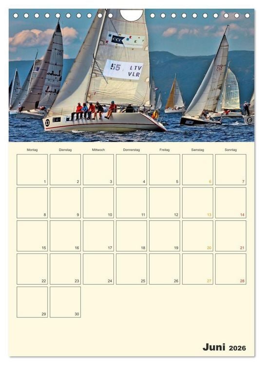 Produktbild: Segeln, unser Jahresplaner (Wandkalender 2026 DIN A4 hoch), CALVENDO Monatskalender