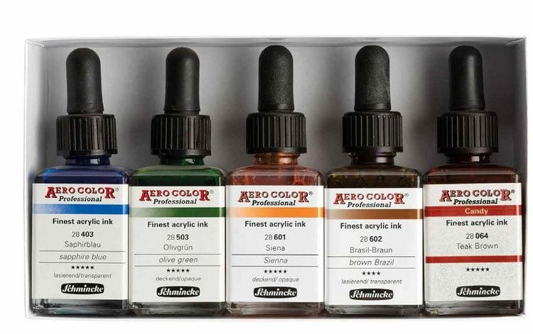 Produktbild: Schmincke AEROCOLOR Kartonset, 5 x 28 ml Melina Wuggonig