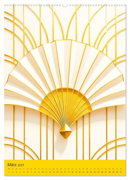 Produktbild: Art Deco Luxury &ndash; Golden Twenties (Wandkalender 2027 DIN A2 hoch), CALVENDO Monatskalender