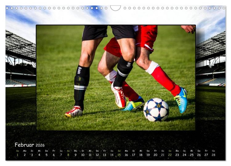 Produktbild: Fu&szlig;ball regiert die Welt (Wandkalender 2026 DIN A3 quer), CALVENDO Monatskalender