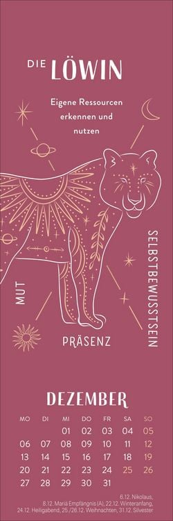 Produktbild: Krafttiere Lesezeichen & Kalender 2027