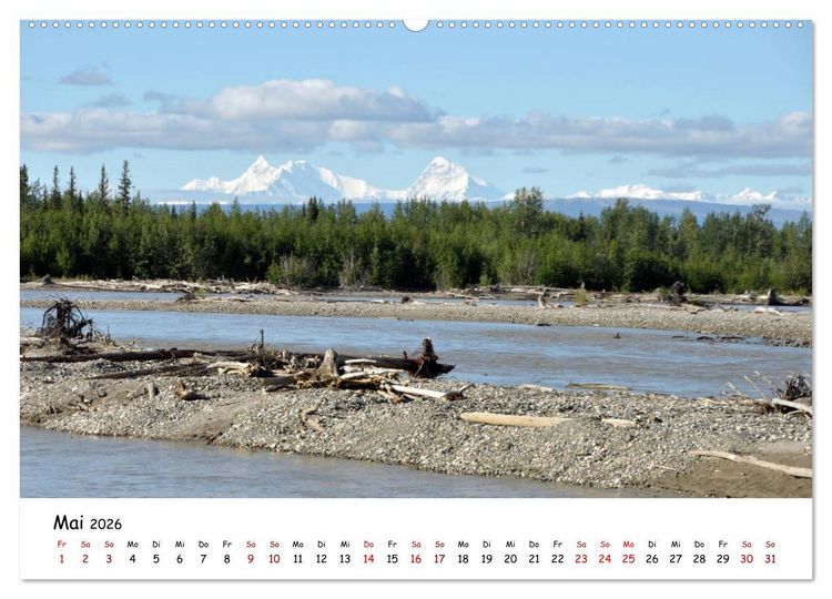 Produktbild: Unendlichkeit in Alaska und Yukon (Wandkalender 2026 DIN A2 quer), CALVENDO Monatskalender